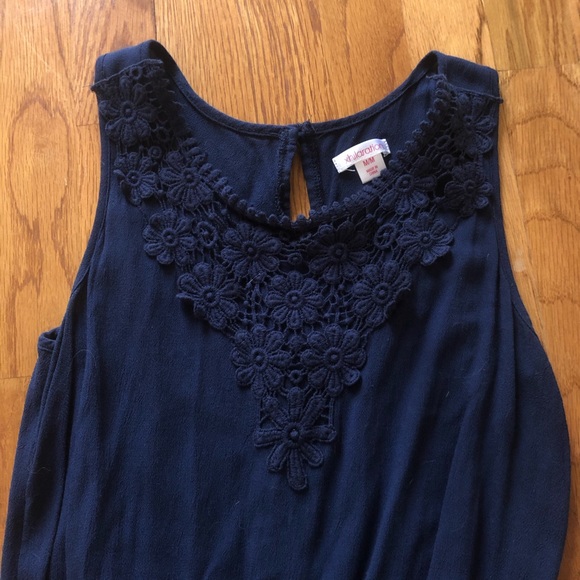 Xhilaration Navy Blue Romper - Picture 3 of 7